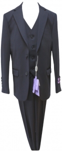BOYS 3PC. SUITS STRECH FABRIC (DARK NAVY)